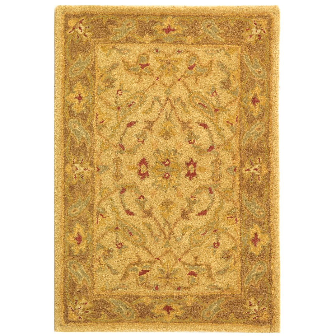 SAFAVIEH Antiquity AT311C Handmade Ivory / Brown Rug Image 1