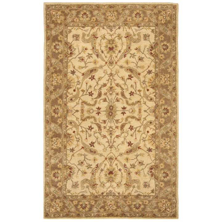 SAFAVIEH Antiquity AT311C Handmade Ivory / Brown Rug Image 1