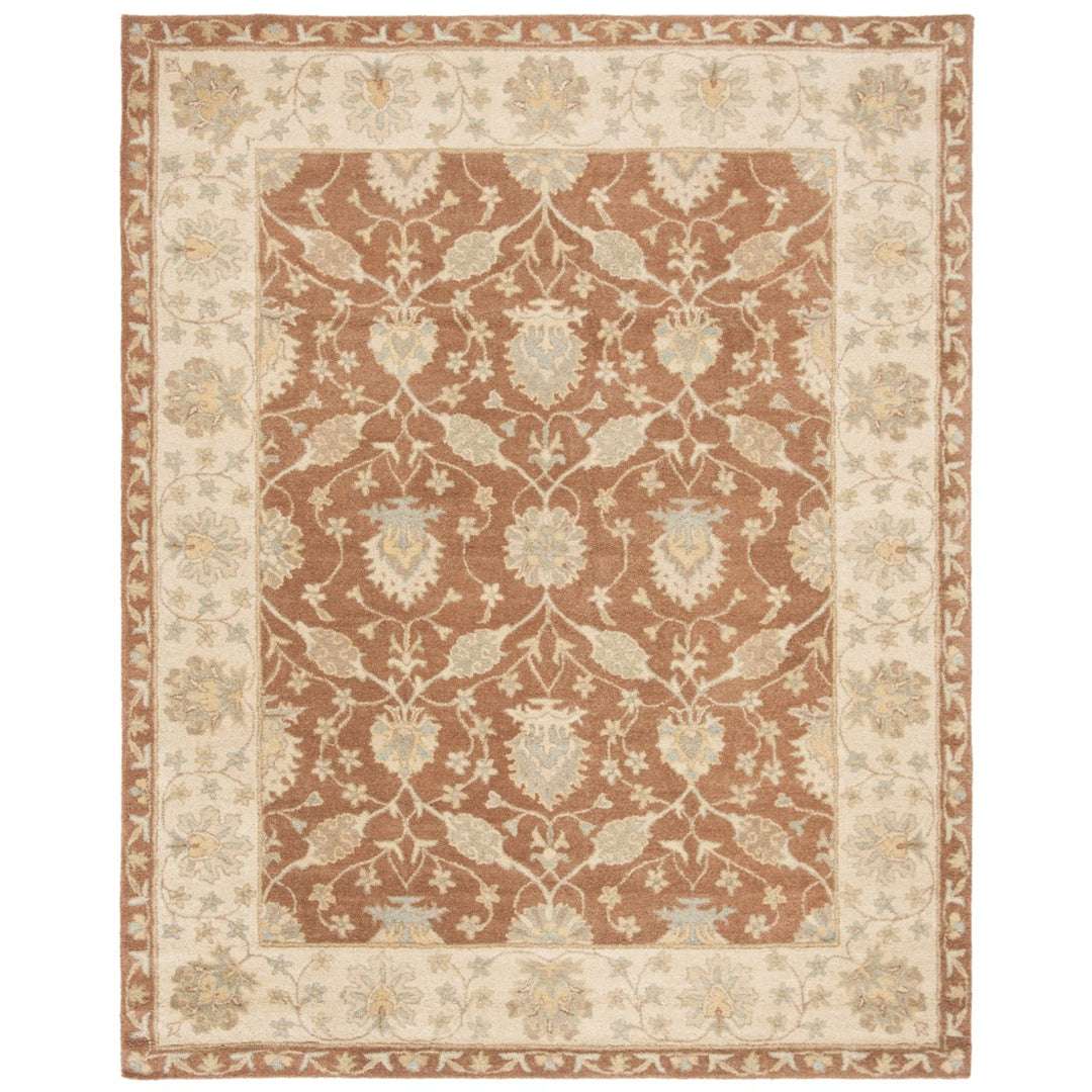 SAFAVIEH Antiquity AT315A Handmade Brown / Taupe Rug Image 1