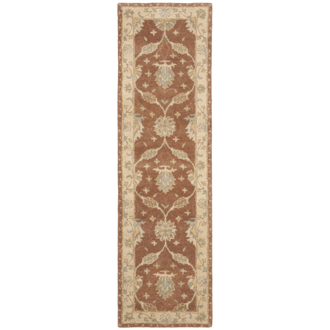 SAFAVIEH Antiquity AT315A Handmade Brown / Taupe Rug Image 3