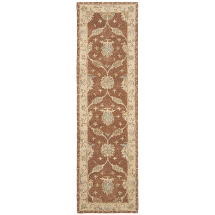 SAFAVIEH Antiquity AT315A Handmade Brown / Taupe Rug Image 3