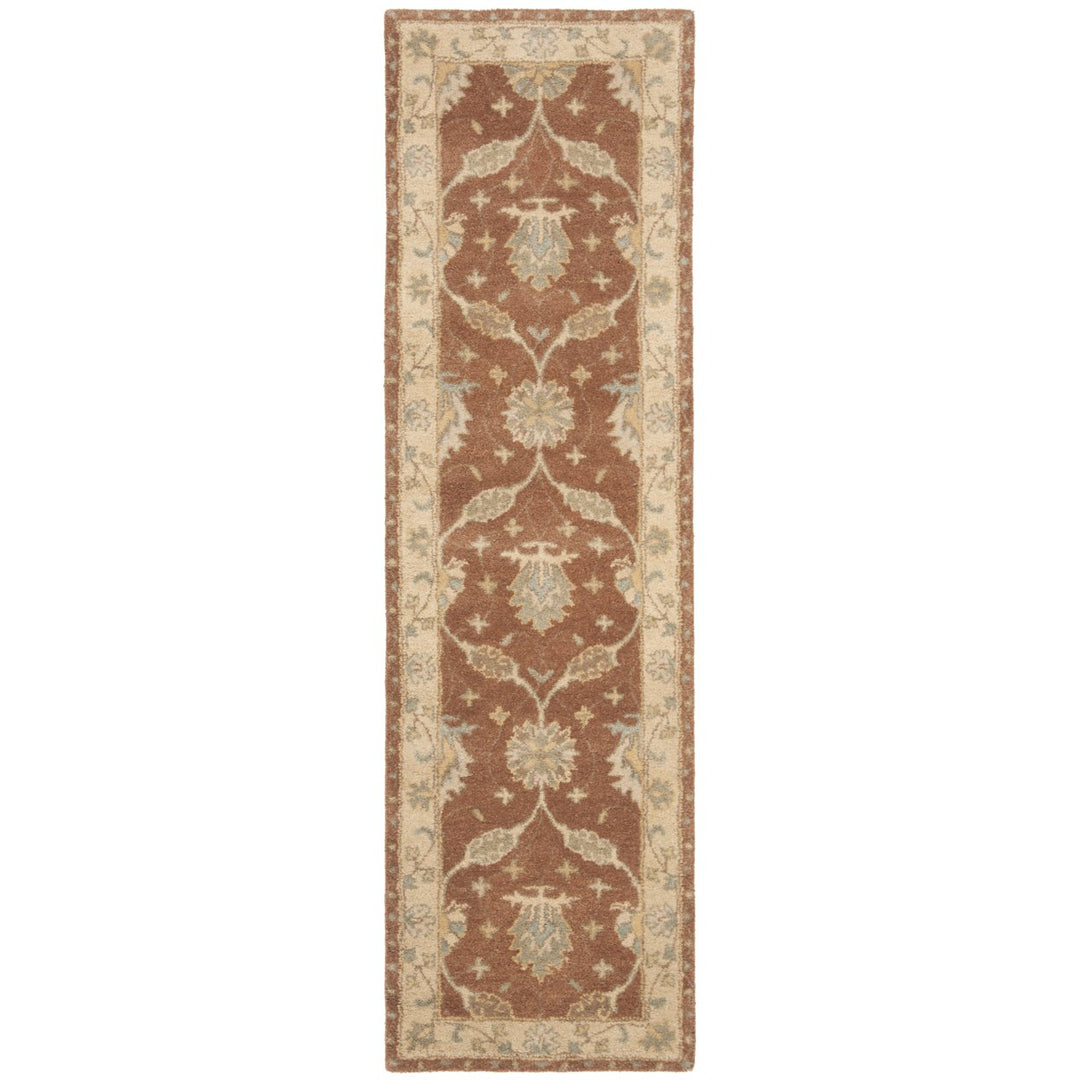 SAFAVIEH Antiquity AT315A Handmade Brown / Taupe Rug Image 1