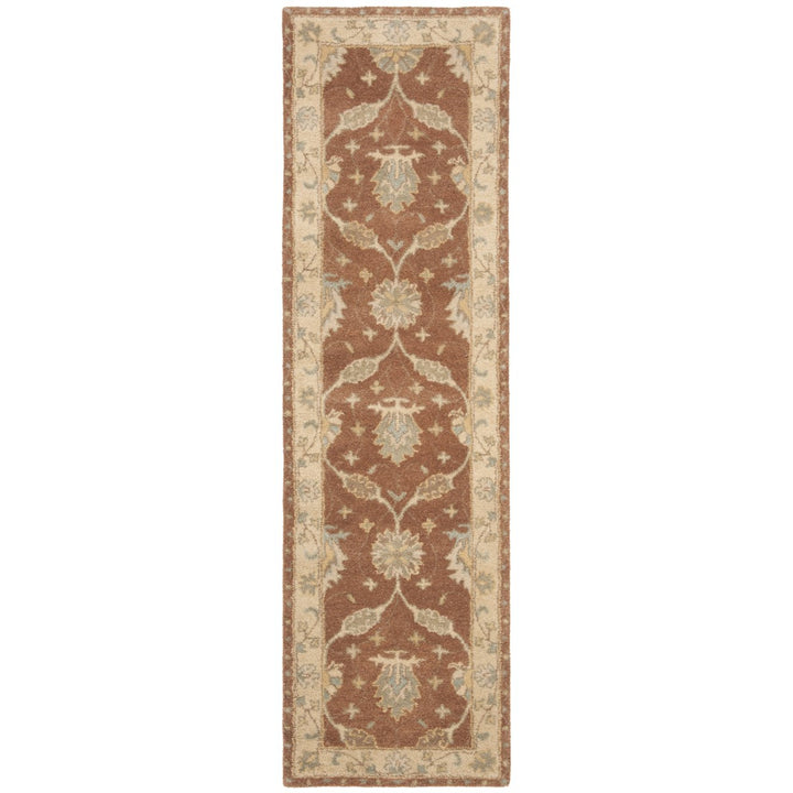 SAFAVIEH Antiquity AT315A Handmade Brown / Taupe Rug Image 1