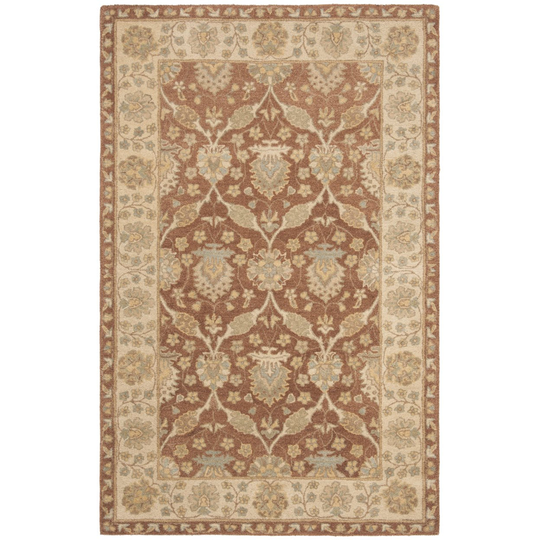 SAFAVIEH Antiquity AT315A Handmade Brown / Taupe Rug Image 1