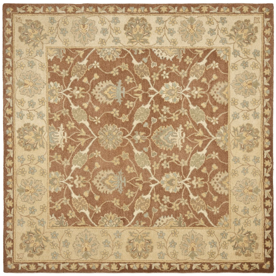 SAFAVIEH Antiquity AT315A Handmade Brown / Taupe Rug Image 8