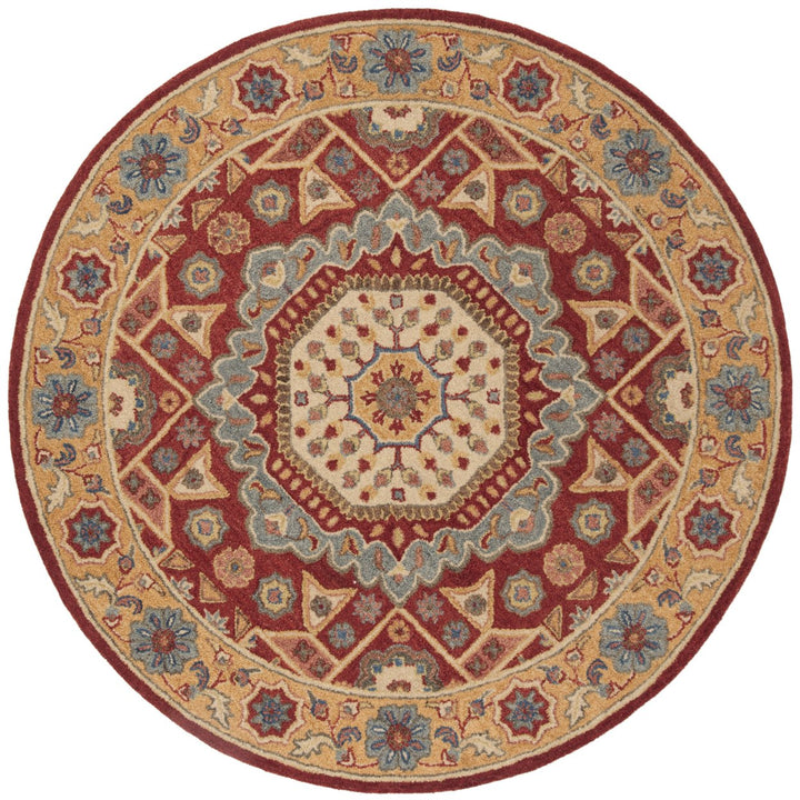 SAFAVIEH Antiquity AT501Q Handmade Red / Orange Rug Image 4