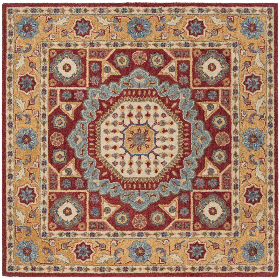 SAFAVIEH Antiquity AT501Q Handmade Red / Orange Rug Image 6