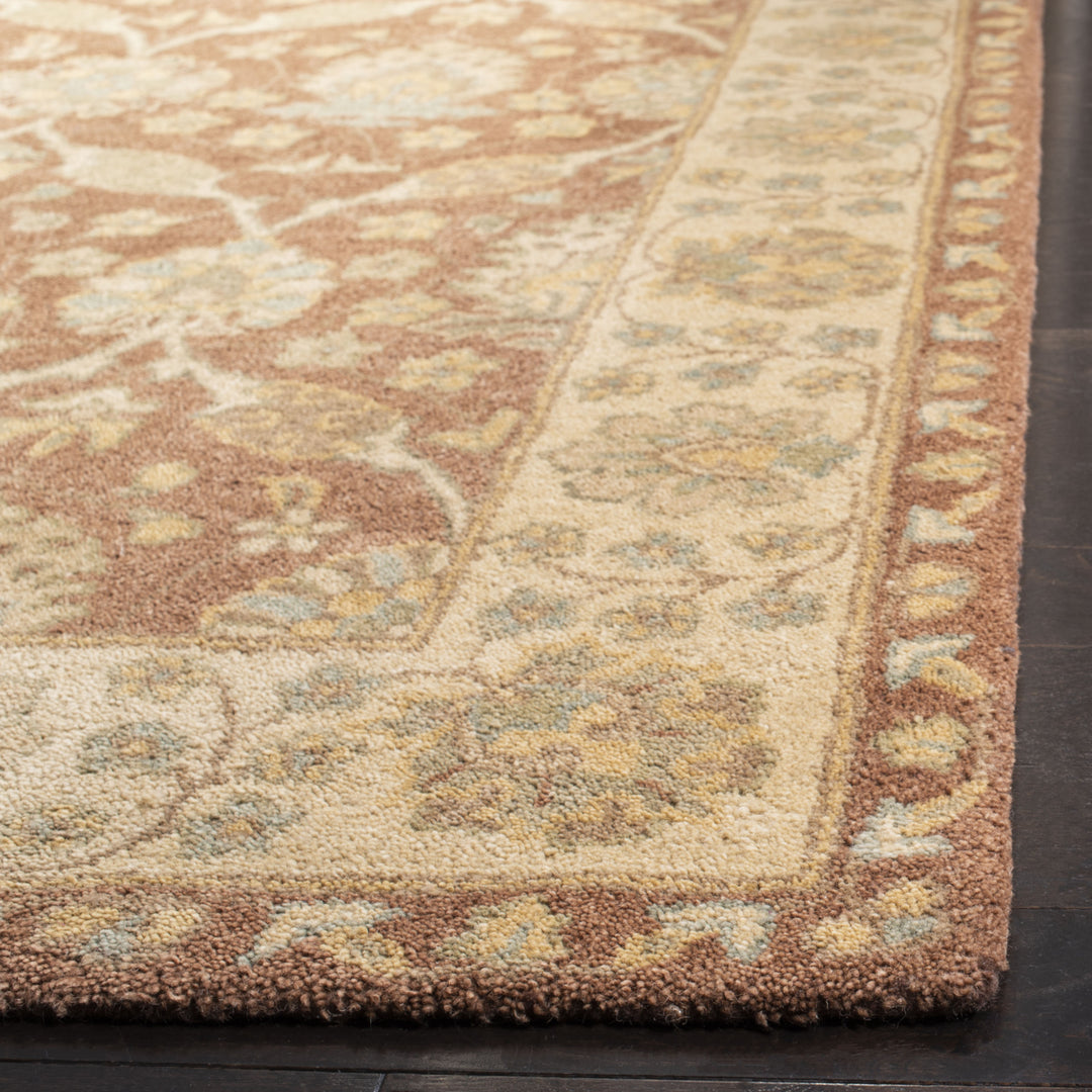 SAFAVIEH Antiquity AT315A Handmade Brown / Taupe Rug Image 11