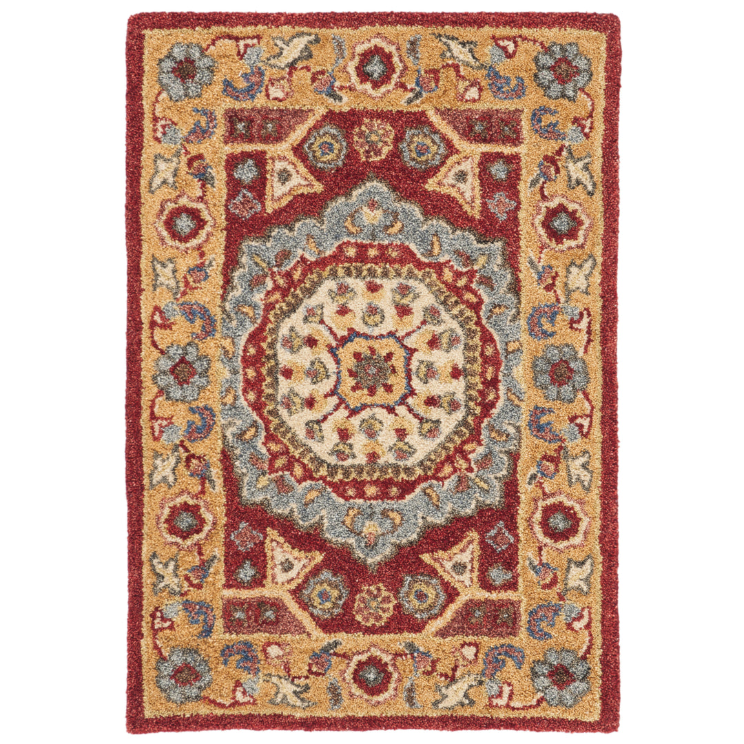 SAFAVIEH Antiquity AT501Q Handmade Red / Orange Rug Image 8