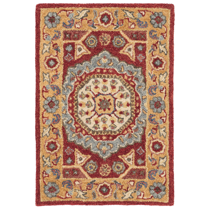 SAFAVIEH Antiquity AT501Q Handmade Red / Orange Rug Image 8