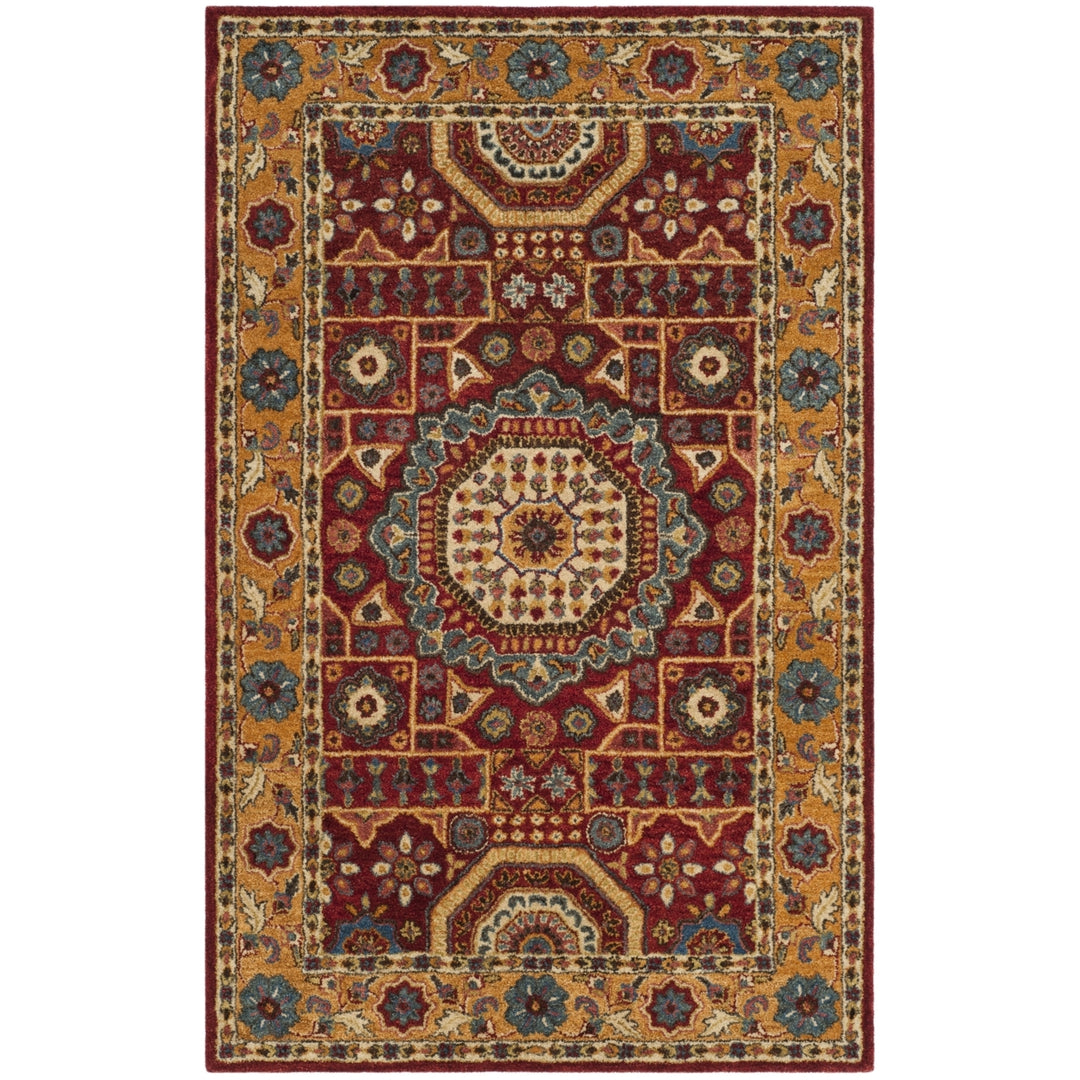 SAFAVIEH Antiquity AT501Q Handmade Red / Orange Rug Image 10