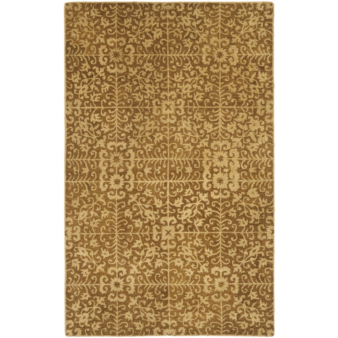 SAFAVIEH Antiquity AT411A Handmade Gold / Beige Rug Image 8