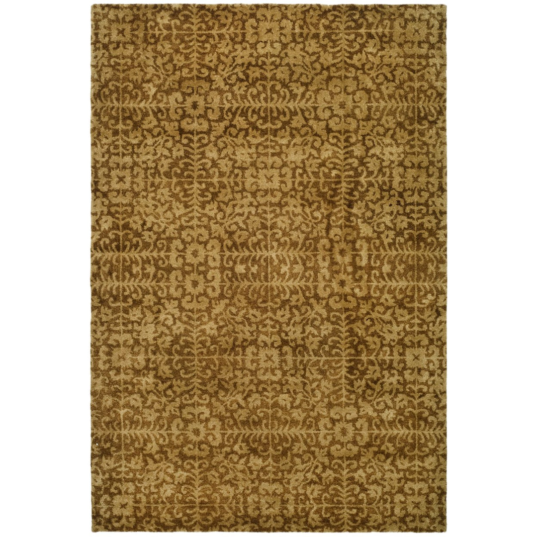 SAFAVIEH Antiquity AT411A Handmade Gold / Beige Rug Image 9