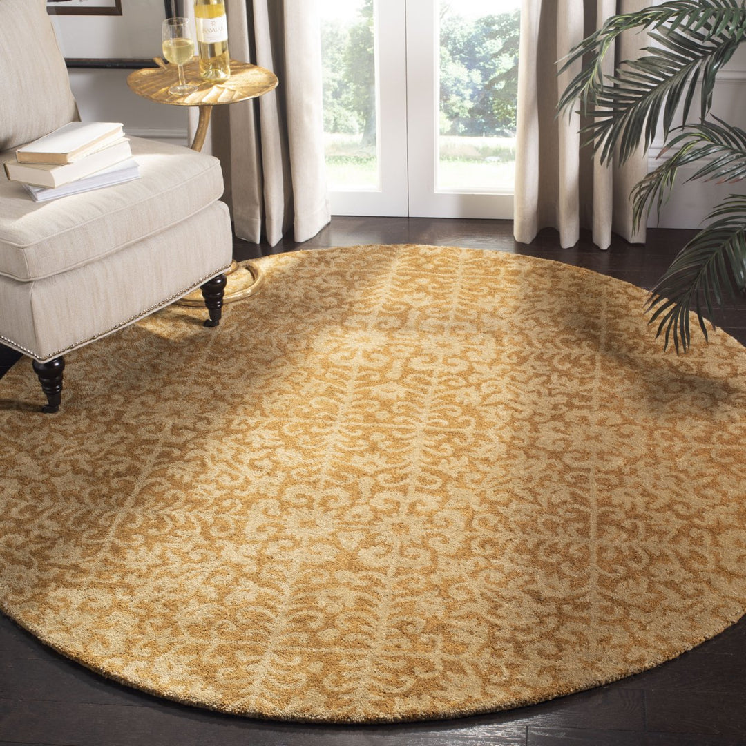 SAFAVIEH Antiquity AT411A Handmade Gold / Beige Rug Image 11