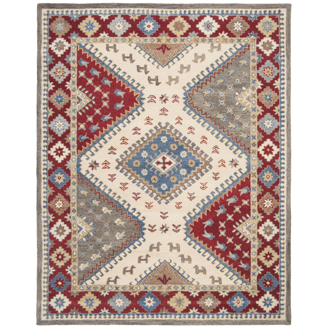 SAFAVIEH Antiquity AT507Q Handmade Red / Ivory Rug Image 1