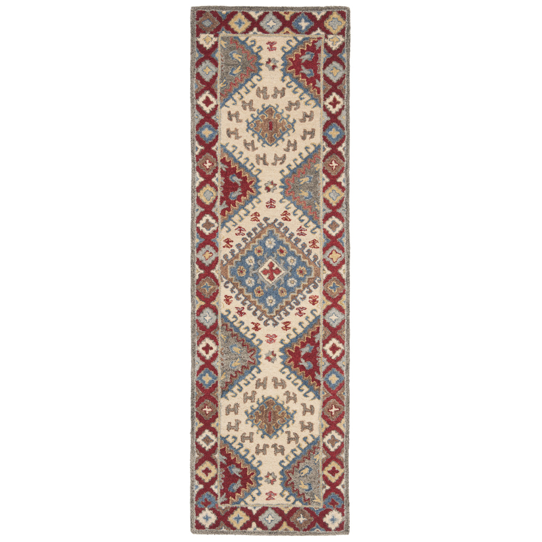 SAFAVIEH Antiquity AT507Q Handmade Red / Ivory Rug Image 5