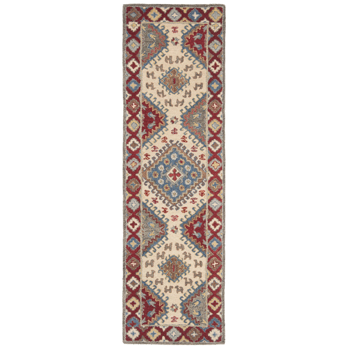 SAFAVIEH Antiquity AT507Q Handmade Red / Ivory Rug Image 5