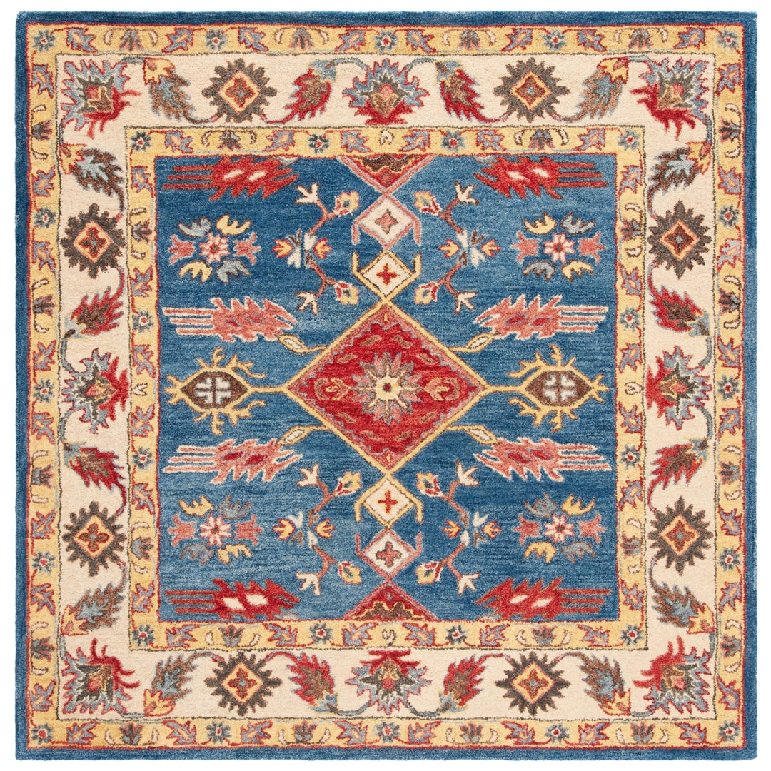 SAFAVIEH Antiquity AT506M Handmade Blue / Red Rug Image 6