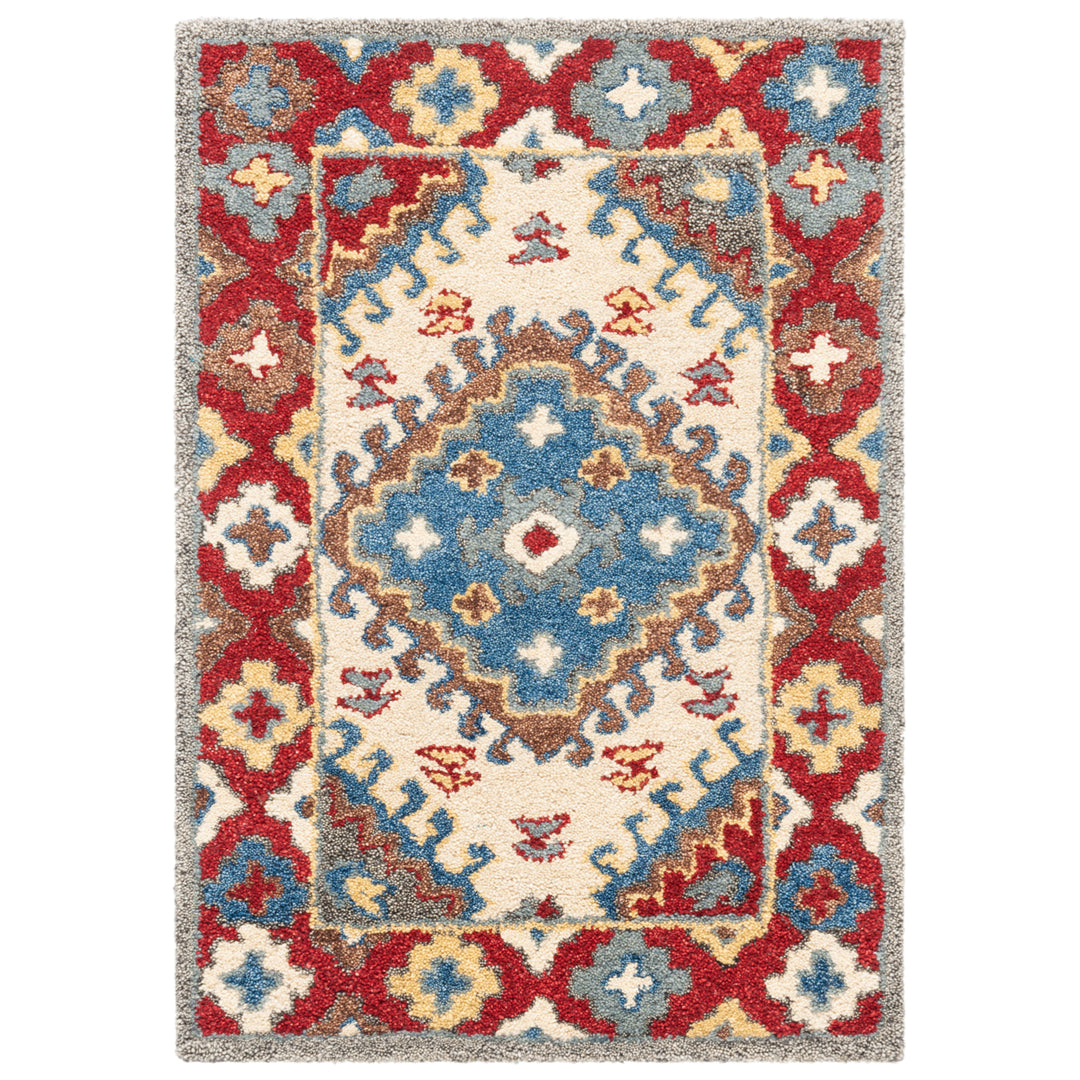 SAFAVIEH Antiquity AT507Q Handmade Red / Ivory Rug Image 9