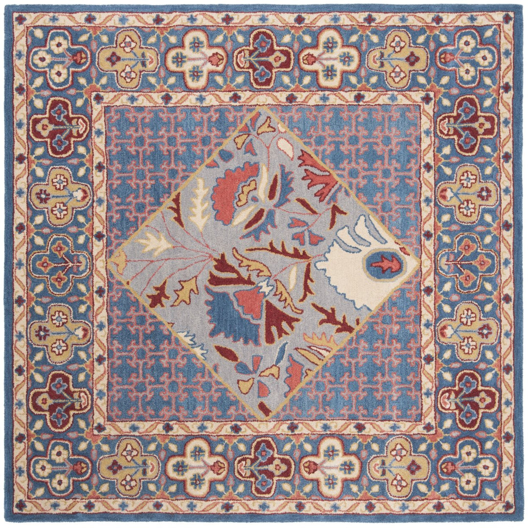 SAFAVIEH Antiquity AT508M Handmade Blue / Red Rug Image 1