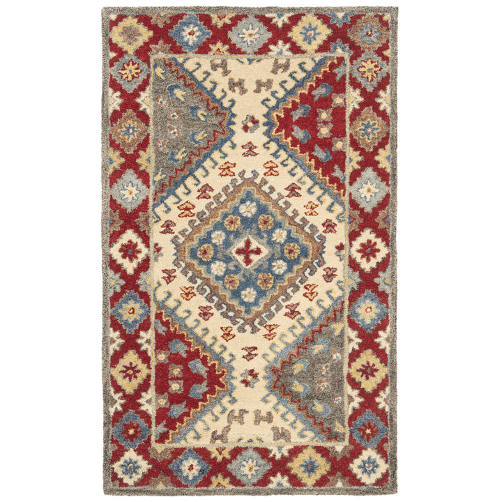 SAFAVIEH Antiquity AT507Q Handmade Red / Ivory Rug Image 10