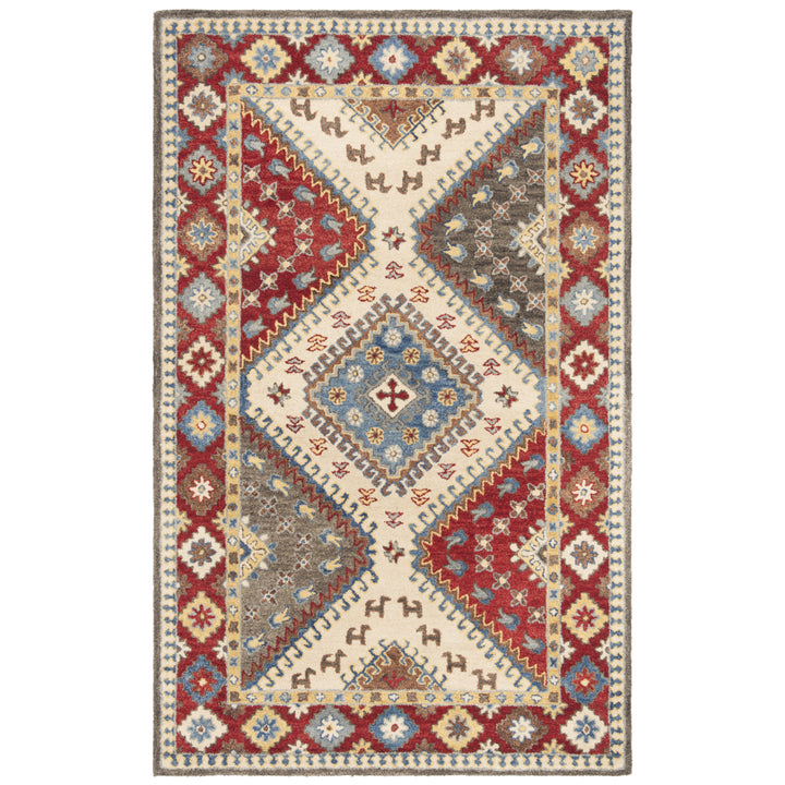 SAFAVIEH Antiquity AT507Q Handmade Red / Ivory Rug Image 11