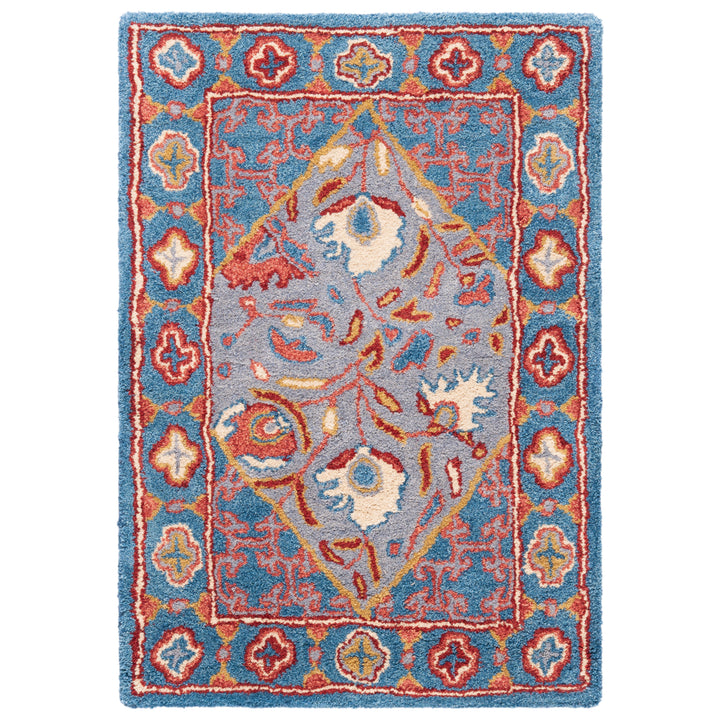 SAFAVIEH Antiquity AT508M Handmade Blue / Red Rug Image 8