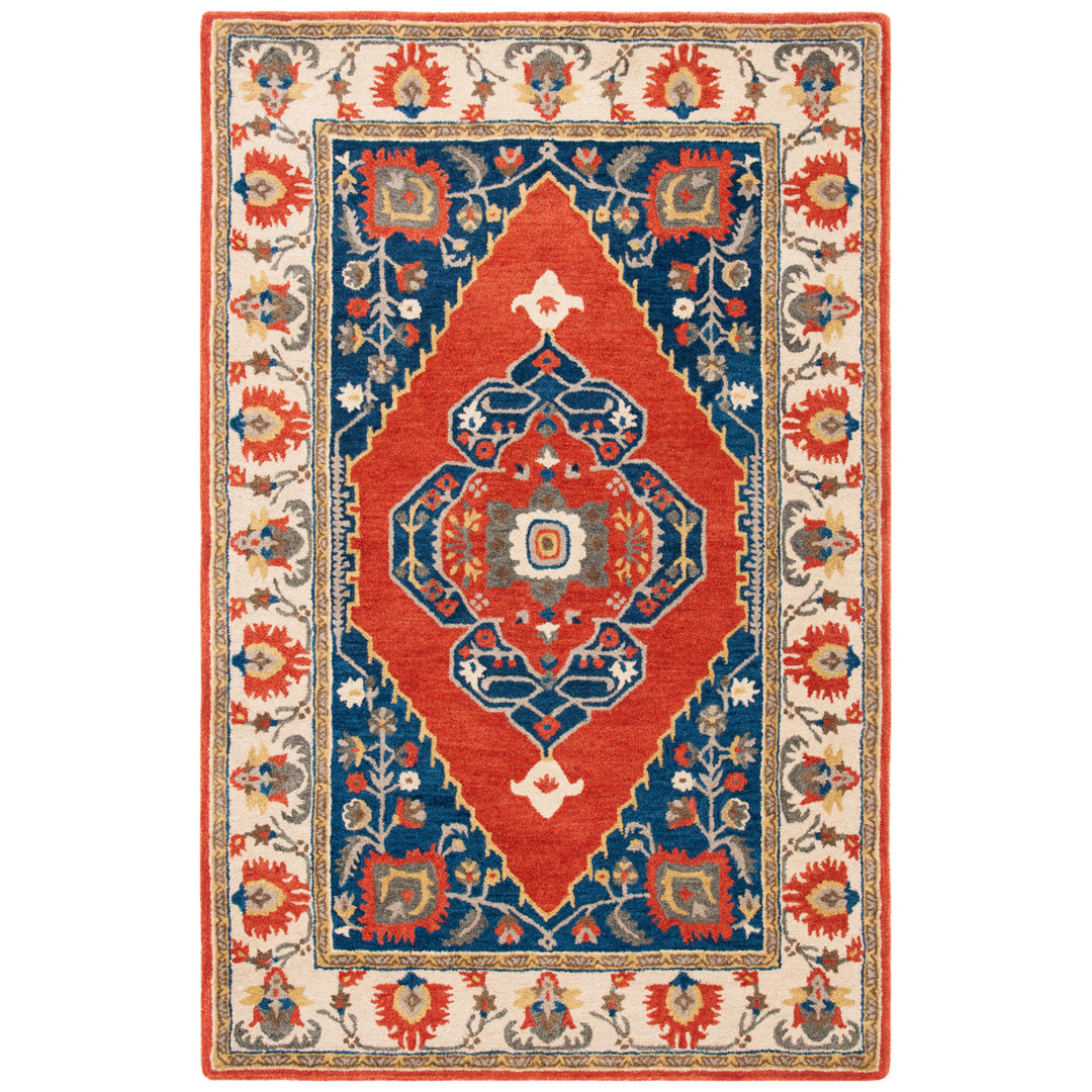 SAFAVIEH Antiquity AT510P Handmade Rust / Ivory Rug Image 1