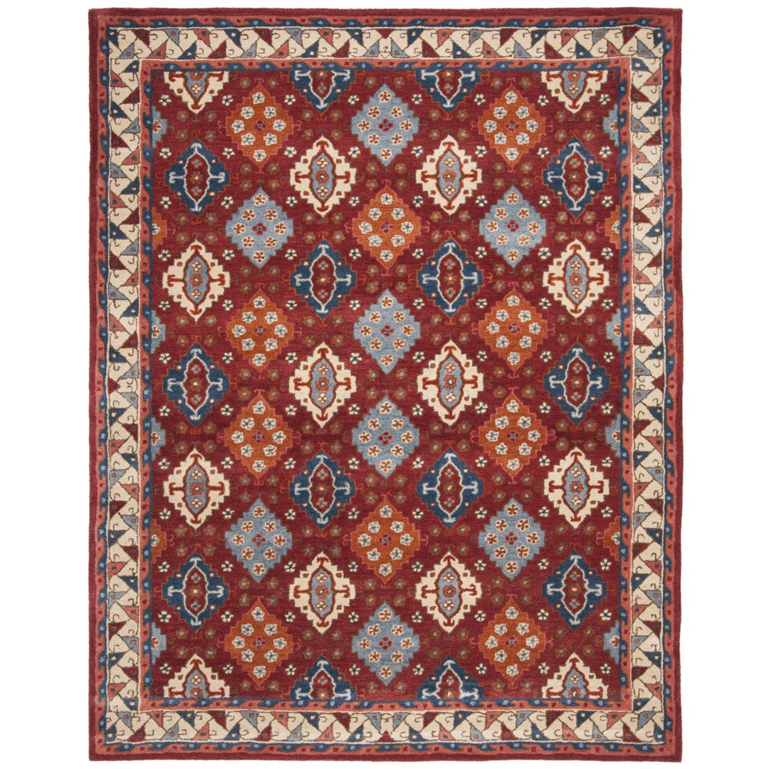 SAFAVIEH Antiquity AT509Q Handmade Red / Blue Rug Image 1