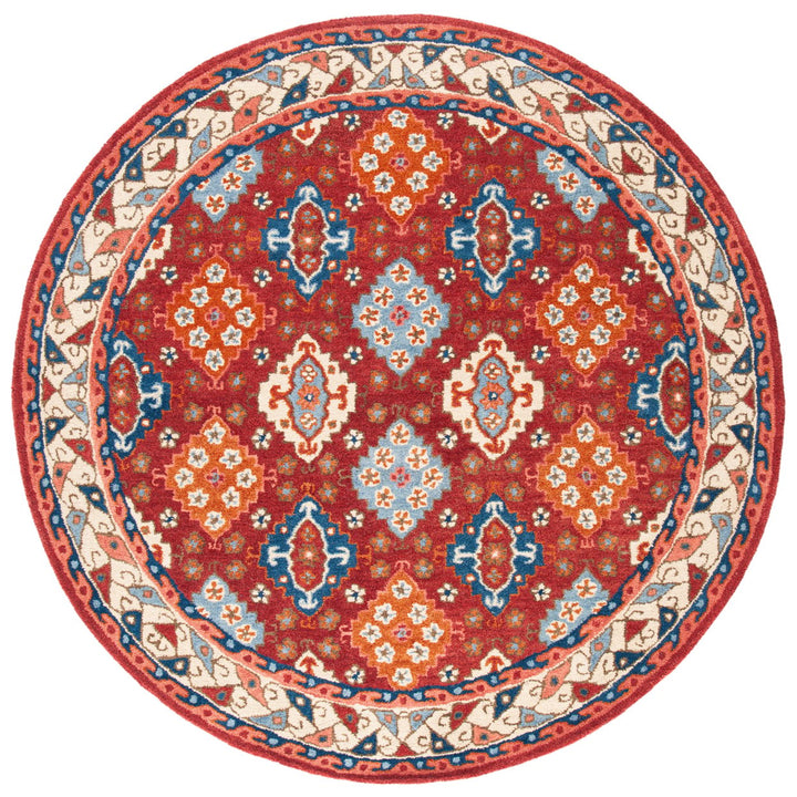 SAFAVIEH Antiquity AT509Q Handmade Red / Blue Rug Image 1