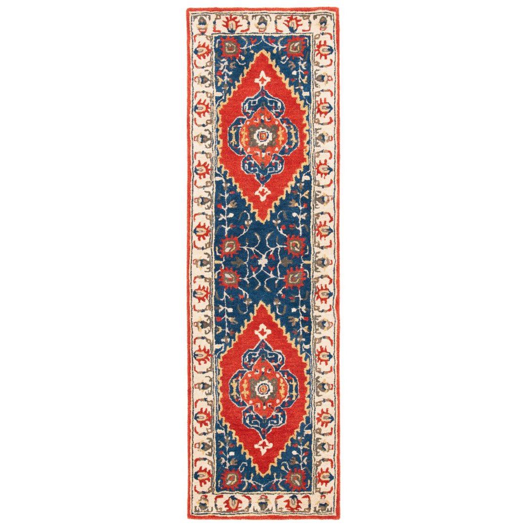 SAFAVIEH Antiquity AT510P Handmade Rust / Ivory Rug Image 5