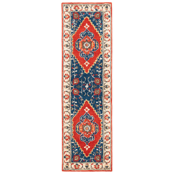 SAFAVIEH Antiquity AT510P Handmade Rust / Ivory Rug Image 5