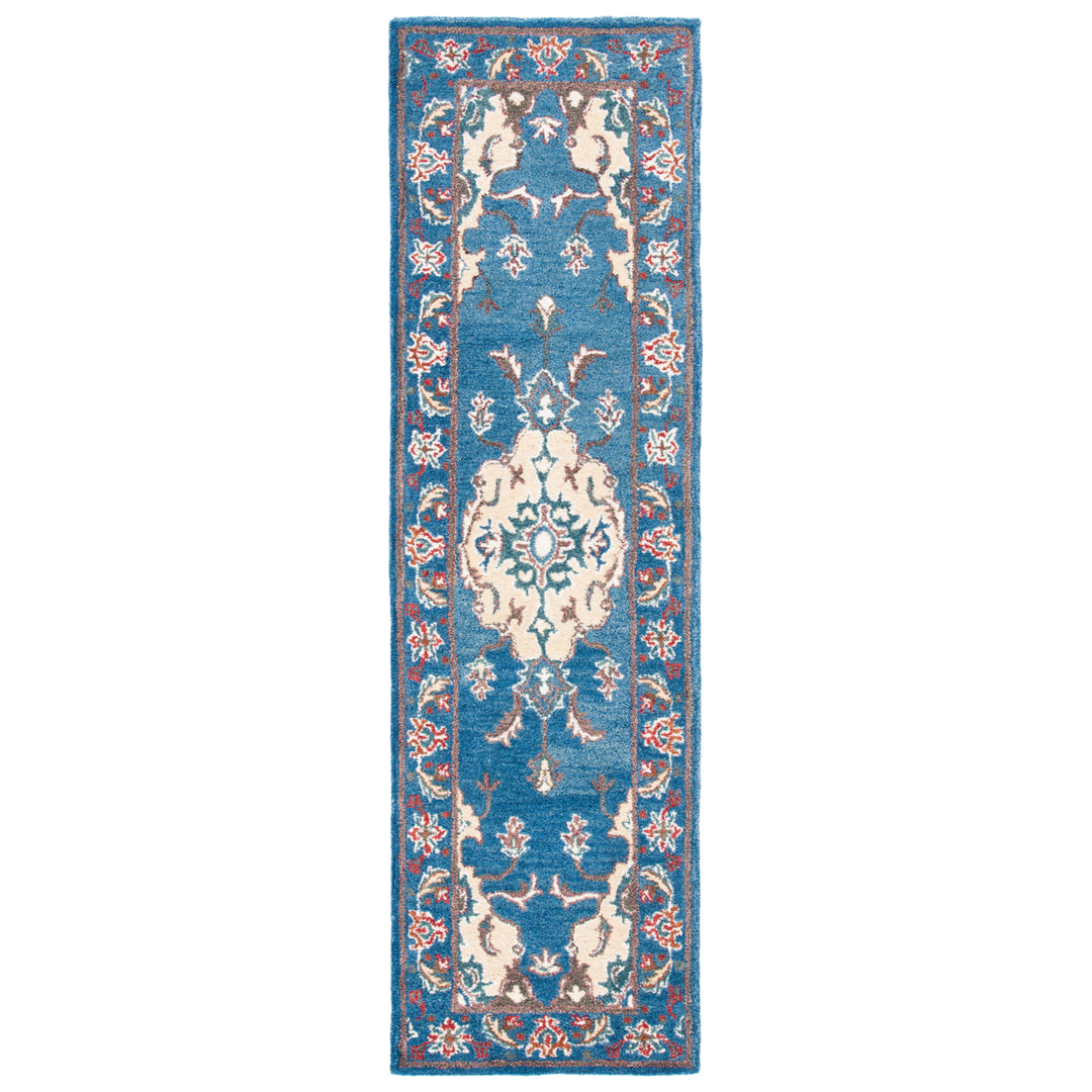 SAFAVIEH Antiquity Collection AT520M Blue / Ivory Rug Image 5