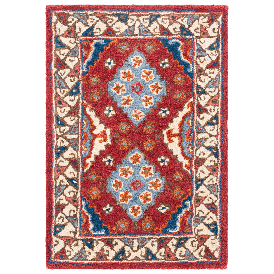 SAFAVIEH Antiquity AT509Q Handmade Red / Blue Rug Image 8