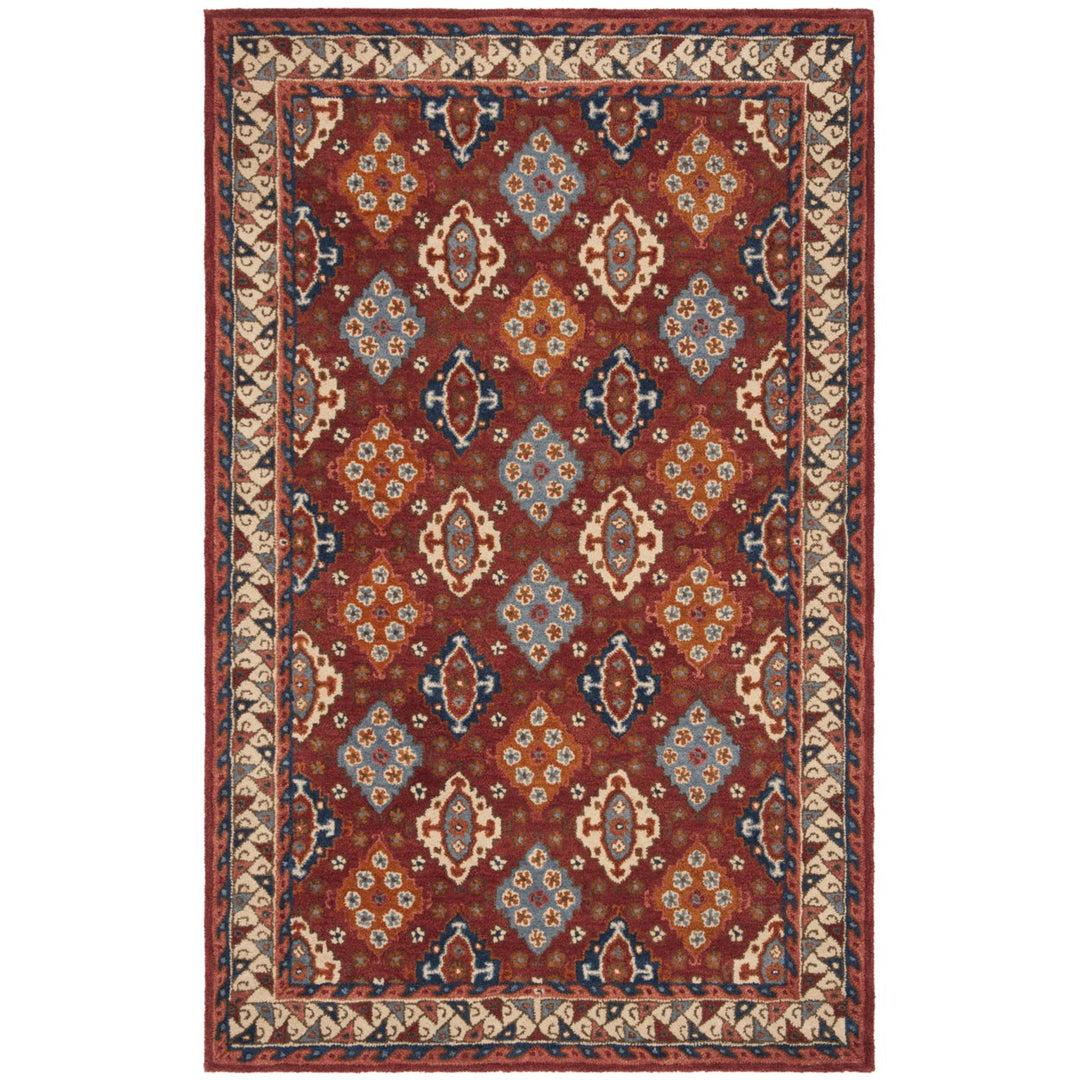 SAFAVIEH Antiquity AT509Q Handmade Red / Blue Rug Image 1