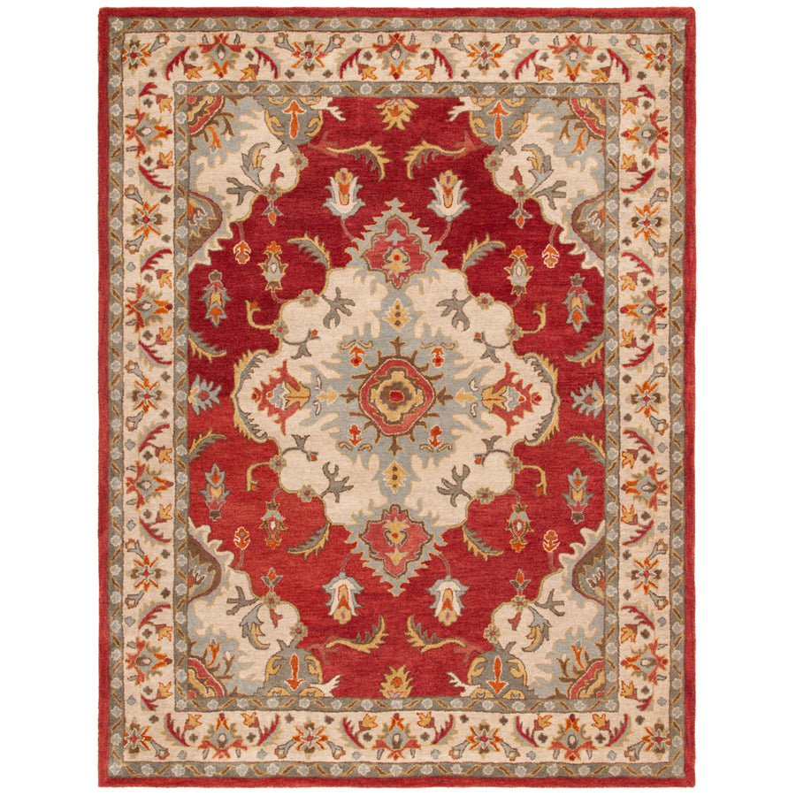 SAFAVIEH Antiquity Collection AT520Q Red / Grey Rug Image 1