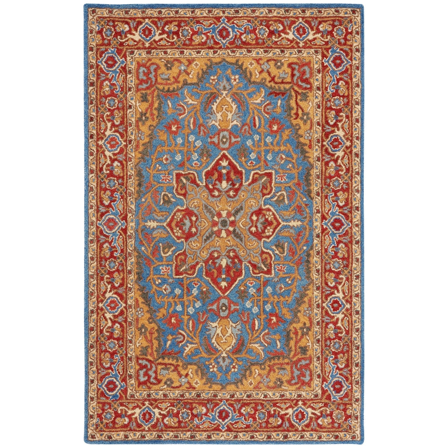 SAFAVIEH Antiquity Collection AT521Q Red / Blue Rug Image 1