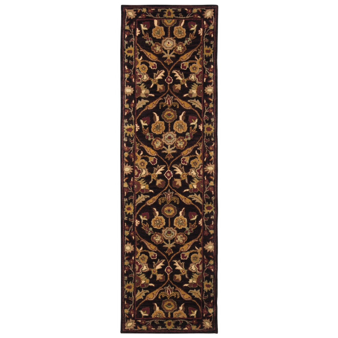 SAFAVIEH Antiquity AT51B Handmade Dark Plum / Gold Rug Image 1