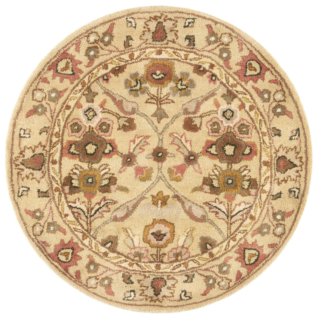 SAFAVIEH Antiquity Collection AT51C Handmade Gold Rug Image 6