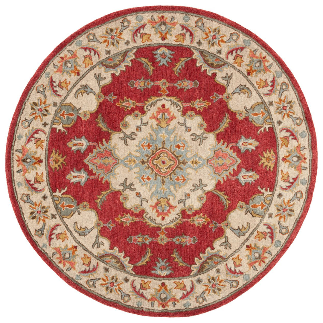 SAFAVIEH Antiquity Collection AT520Q Red / Grey Rug Image 1