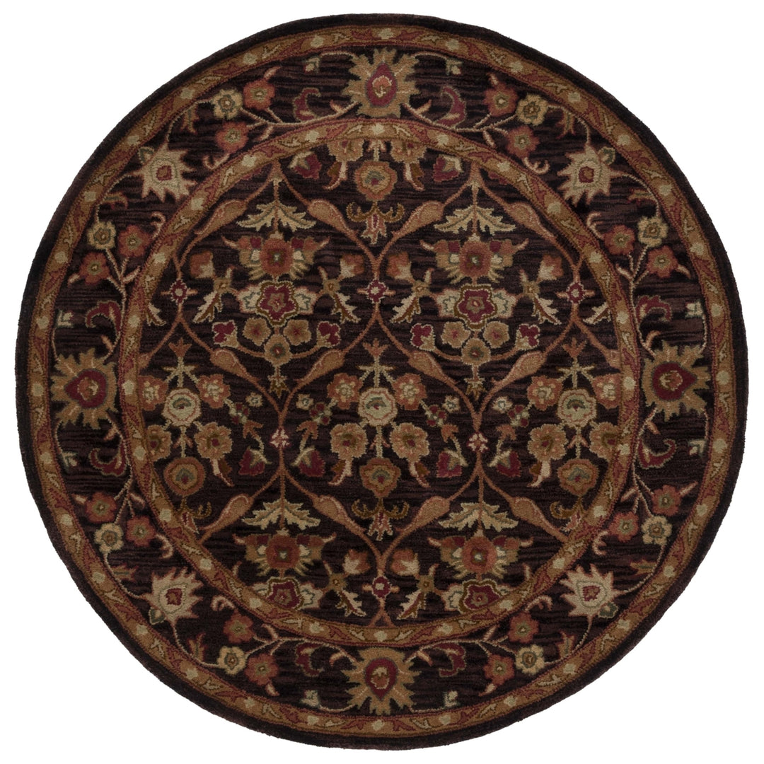 SAFAVIEH Antiquity AT51B Handmade Dark Plum / Gold Rug Image 6