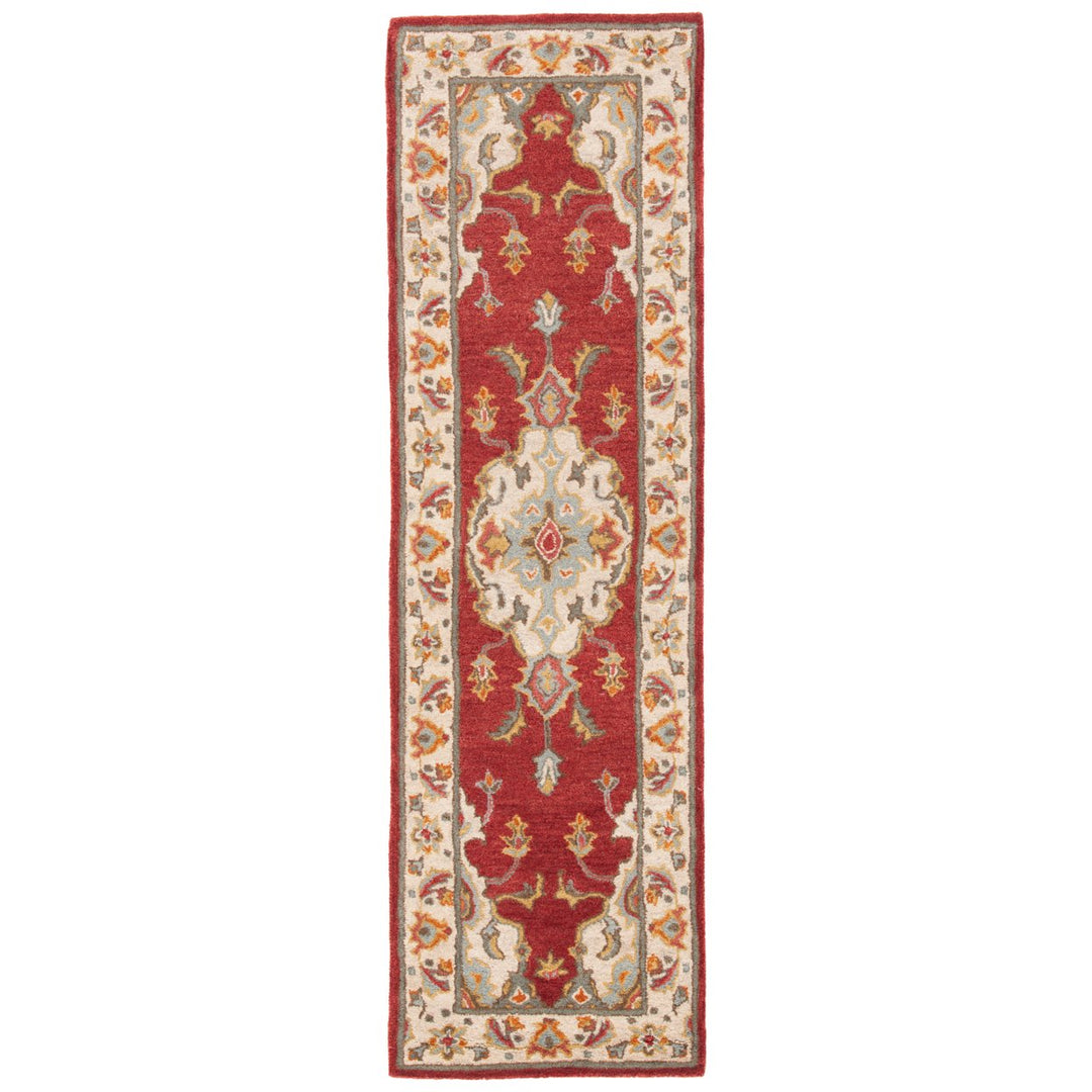 SAFAVIEH Antiquity Collection AT520Q Red / Grey Rug Image 5