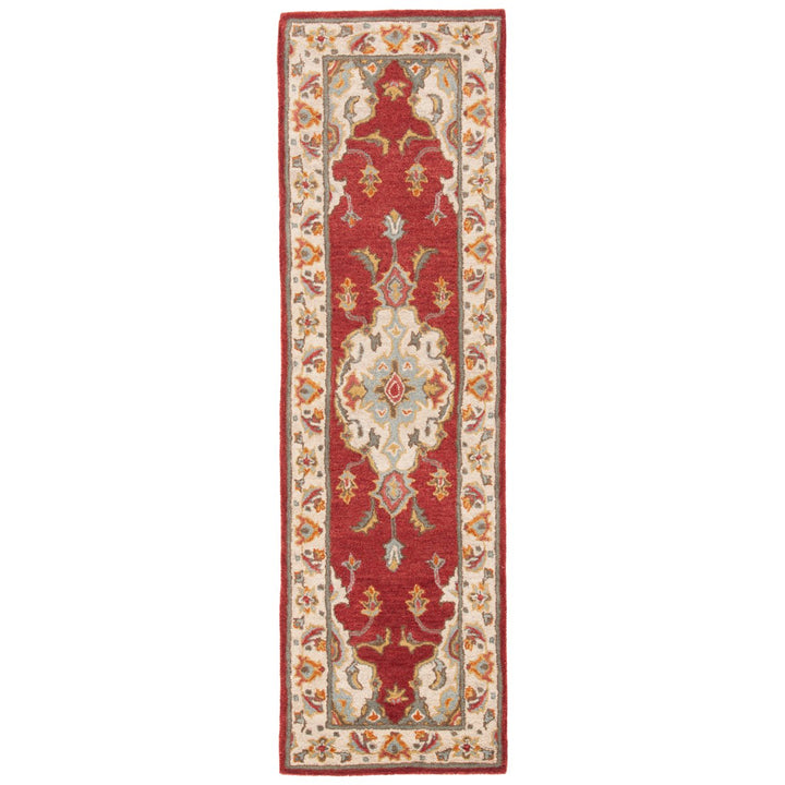 SAFAVIEH Antiquity Collection AT520Q Red / Grey Rug Image 5