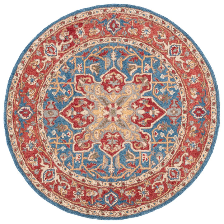 SAFAVIEH Antiquity Collection AT521Q Red / Blue Rug Image 4