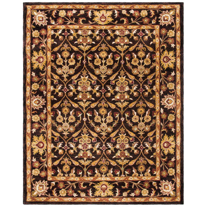 SAFAVIEH Antiquity AT51B Handmade Dark Plum / Gold Rug Image 7