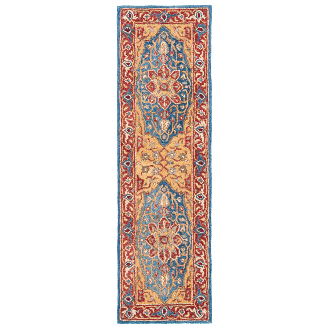 SAFAVIEH Antiquity Collection AT521Q Red / Blue Rug Image 5