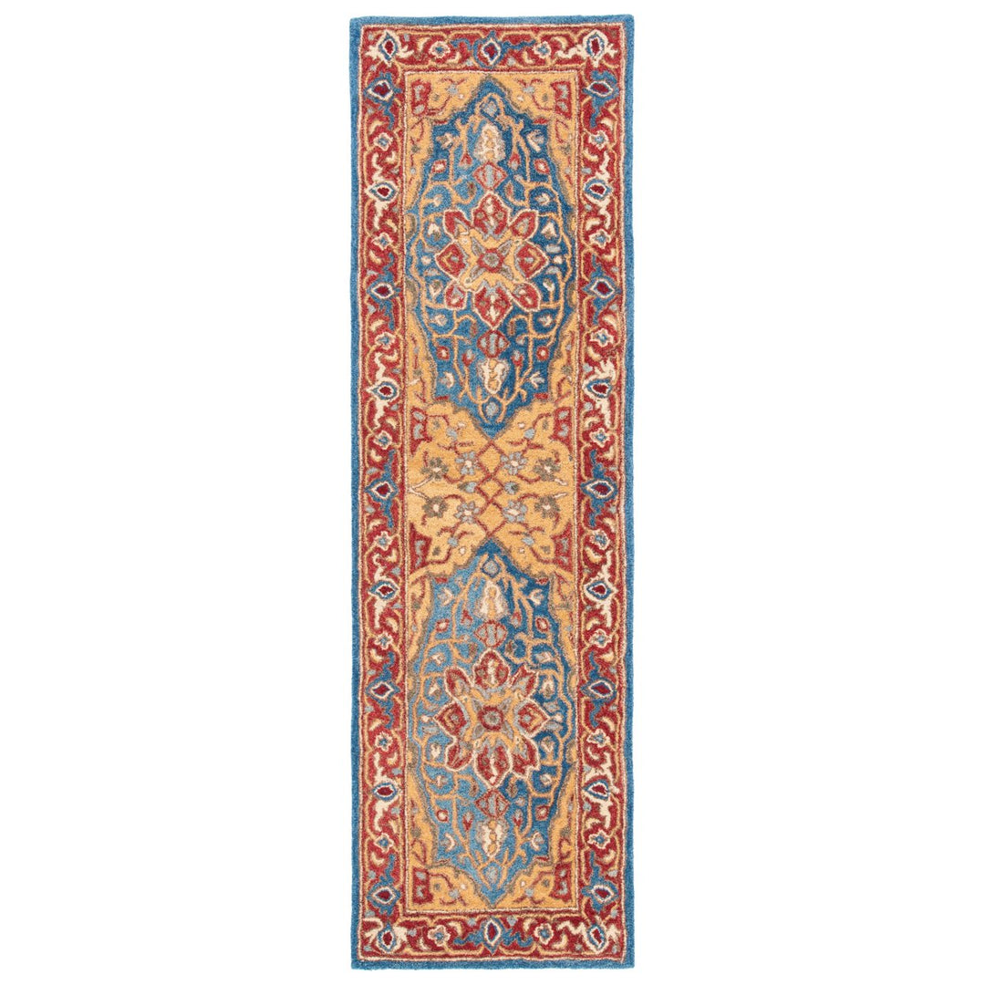 SAFAVIEH Antiquity Collection AT521Q Red / Blue Rug Image 1