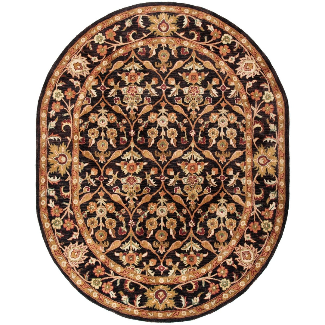 SAFAVIEH Antiquity AT51B Handmade Dark Plum / Gold Rug Image 8