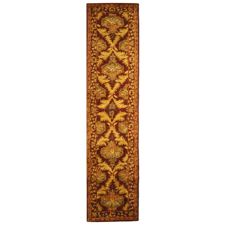 SAFAVIEH Antiquity AT54A Handmade Wine / Gold Rug Image 1