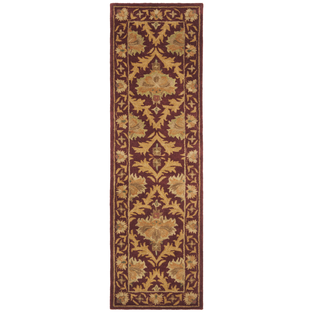 SAFAVIEH Antiquity AT54A Handmade Wine / Gold Rug Image 5